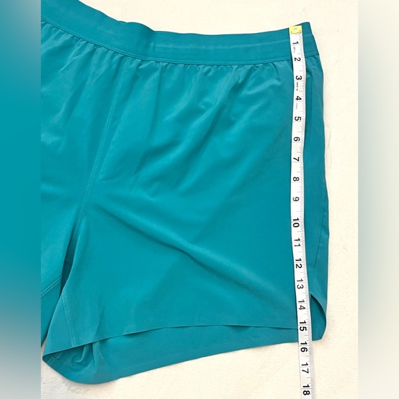 All In Motion Teal Women's Running Shorts with Zipper Pocket & Drawstrings Sz XL - Picture 6 of 16